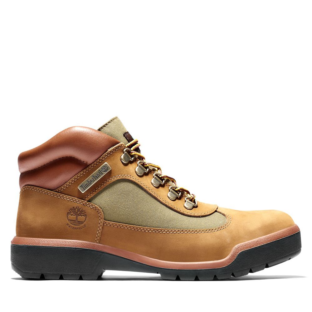 Timberland Αθλητικα Παπουτσια Ανδρικα Καφε - Waterproof Field Boots - Greece 5893712-LB